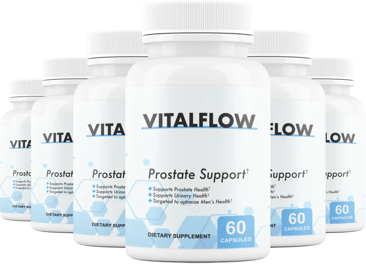 VitalFlow 6 bottle package — 180-day supply, best value